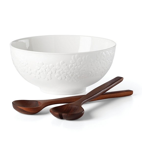 kate spade Other - KATE SPADE NEW YORK Blossom Lane 3 Piece Salad Bowl Servers - $125